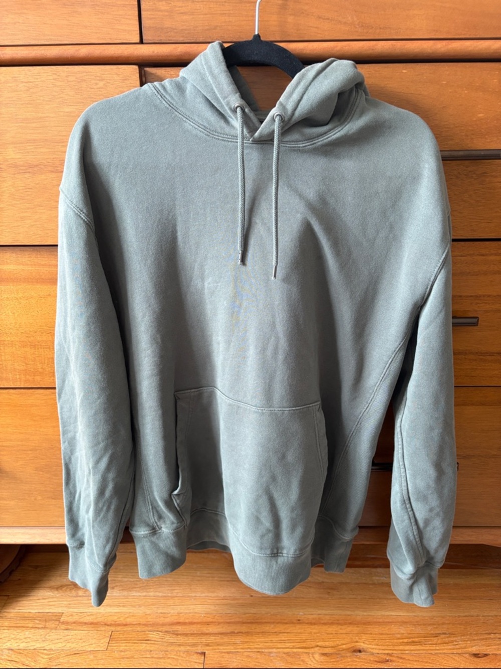 J. Crew Men's Olive Hooded Sweatshirt